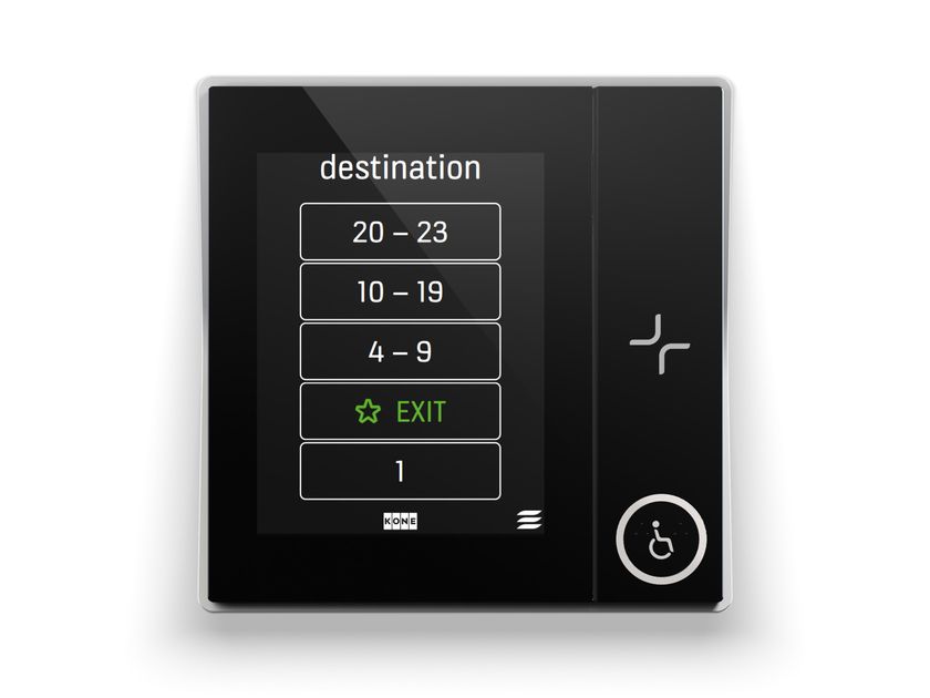 Building automation system KONE Destination Control System By KONE