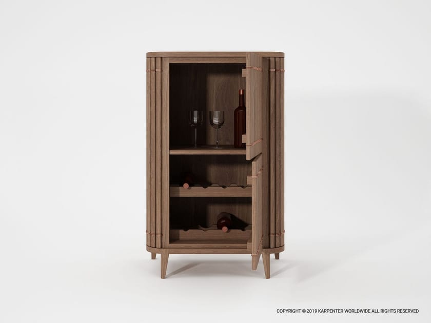 KOPPAR | Mobile bar by KARPENTER - Mobile bar in legno - 3