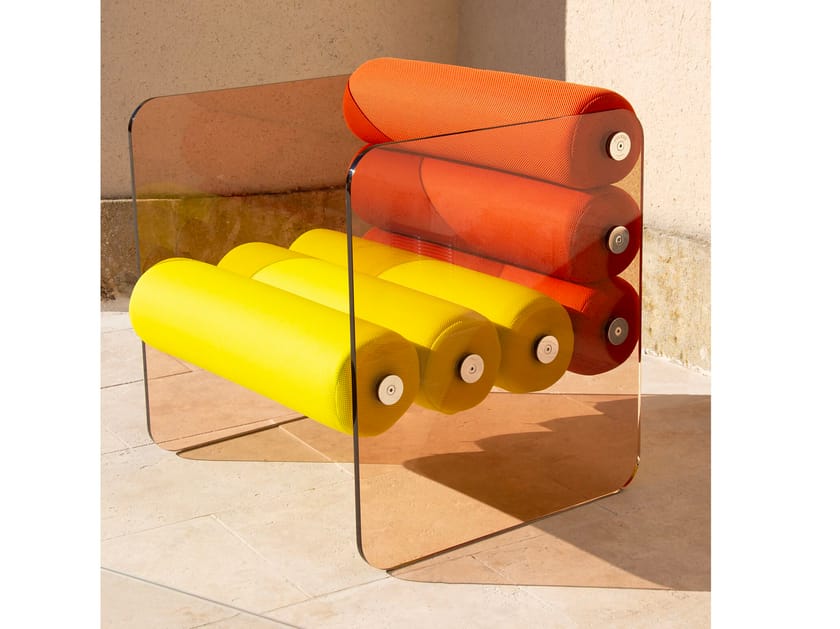 MW01 ARMCHAIR BICOLOR IN BRONZE PMMA