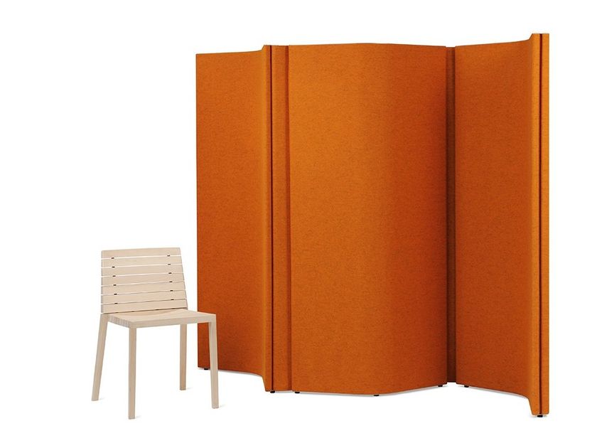 Mobile wool fabric workstation screen, soundabsorbing KW2 SCREEN By ...