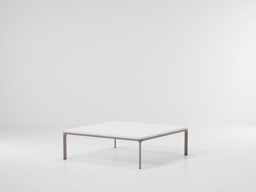 PARK LIFE Low square stone coffee table By Kettal | design Jasper Morrison