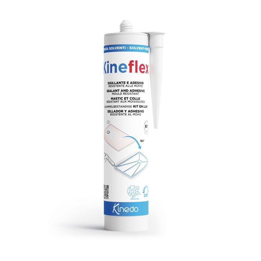 Flex Shot Sigillante adesivo in gomma, 8 oz, bianco (resistente alla muffa