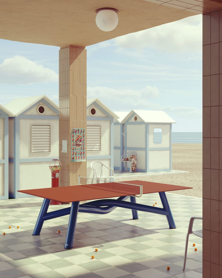 GAE by LAVA - Tavolo da ping pong in gres porcellanato e alluminio - 6