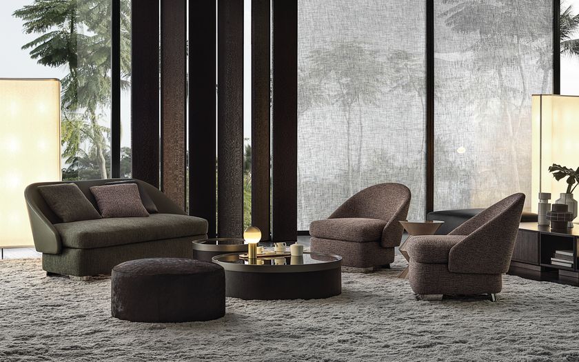 LAWSON | Armchair with armrests By Minotti design Rodolfo Dordoni