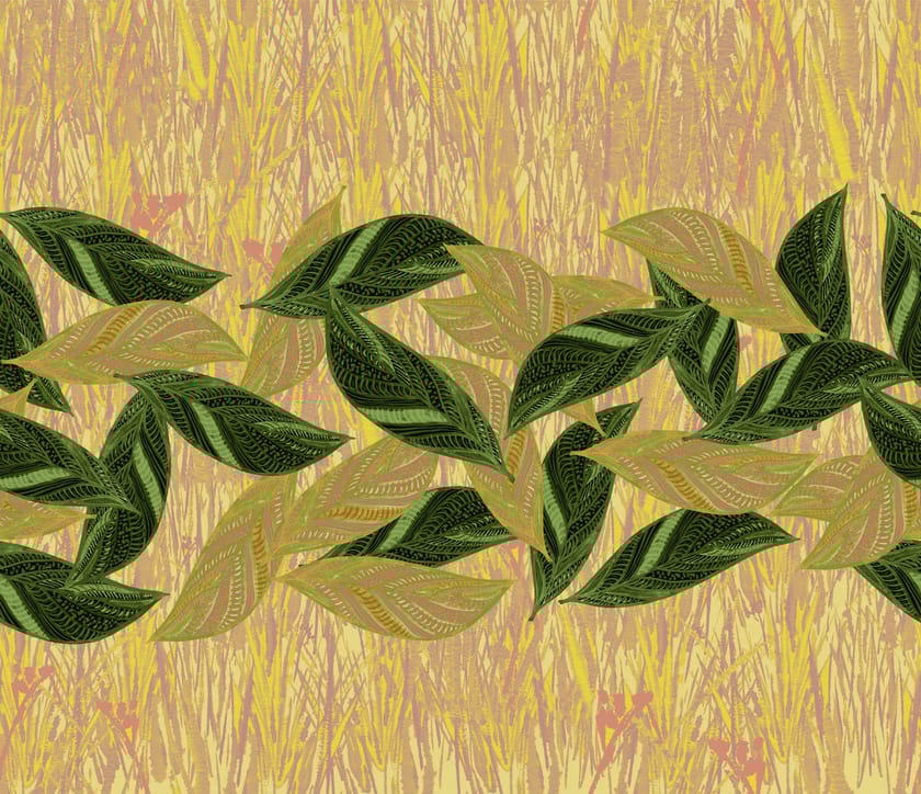 Vinyl wallpaper LEAF Contemporary Wallpaper 2021 Collection By Wall