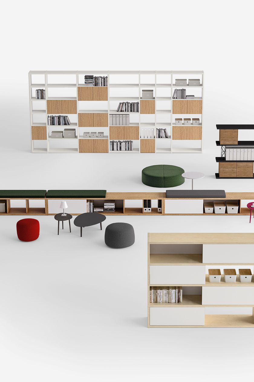 Tall office shelving LIBRO By