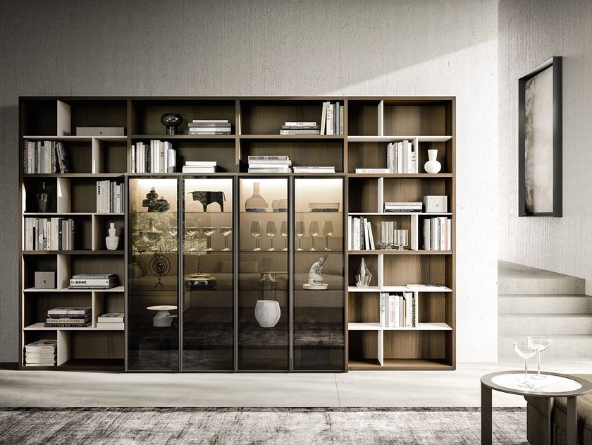 Bookcases with built-in lights | Archiproducts