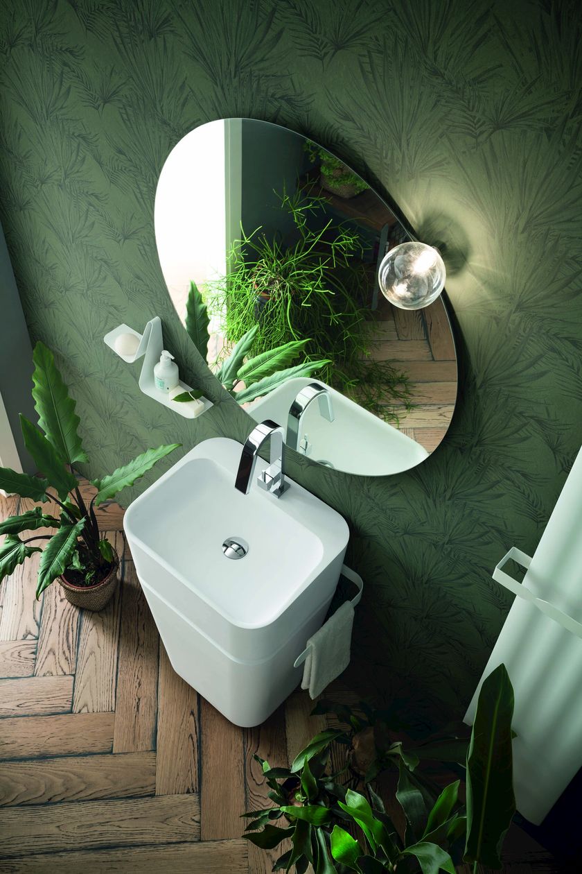 Specchio Rotondo Da Parete Con Cornice In Legno - Bianco, 30-60 Cm, Per Bagno, Camera O Ingresso - Foto 12