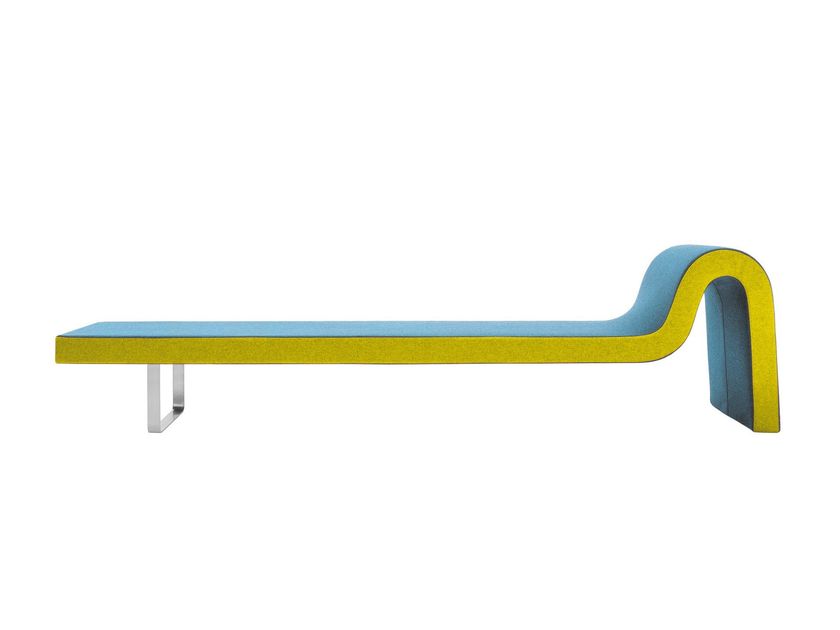 Upholstered bench LONGWAY C By Segis design Bartoli Design