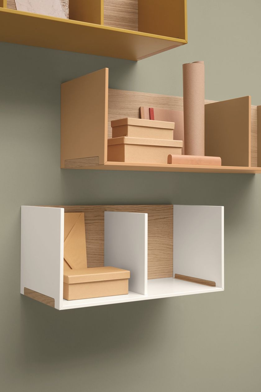 Oak bookcase / wall UNIT By SCULPTURES JEUX