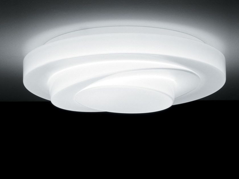 LED blown glass ceiling light LOOP-LINE PL60 By LEUCOS design Toso ...