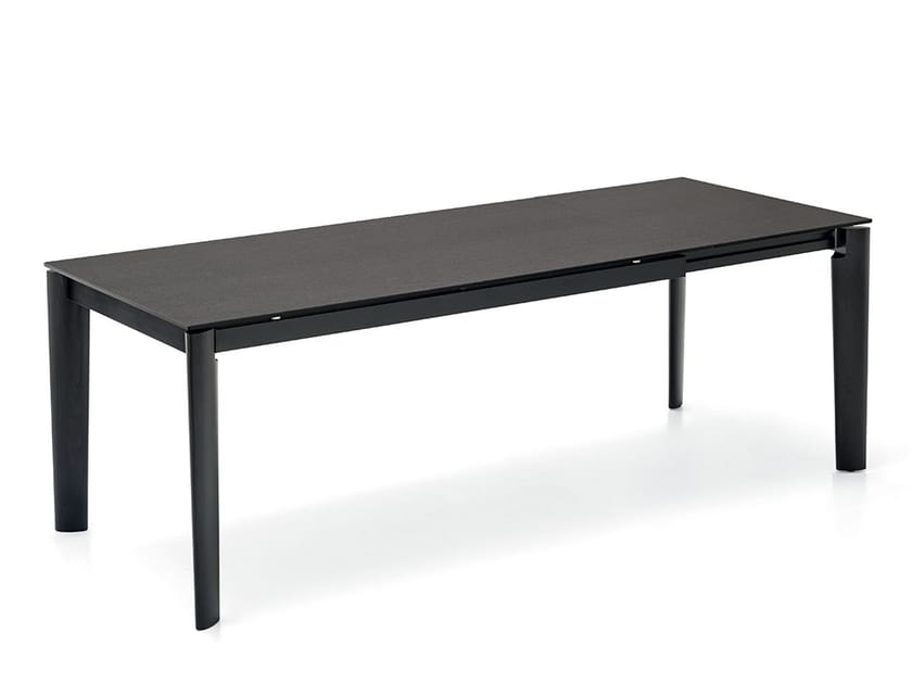 LORD Extending rectangular melaminefaced chipboard table By Connubia