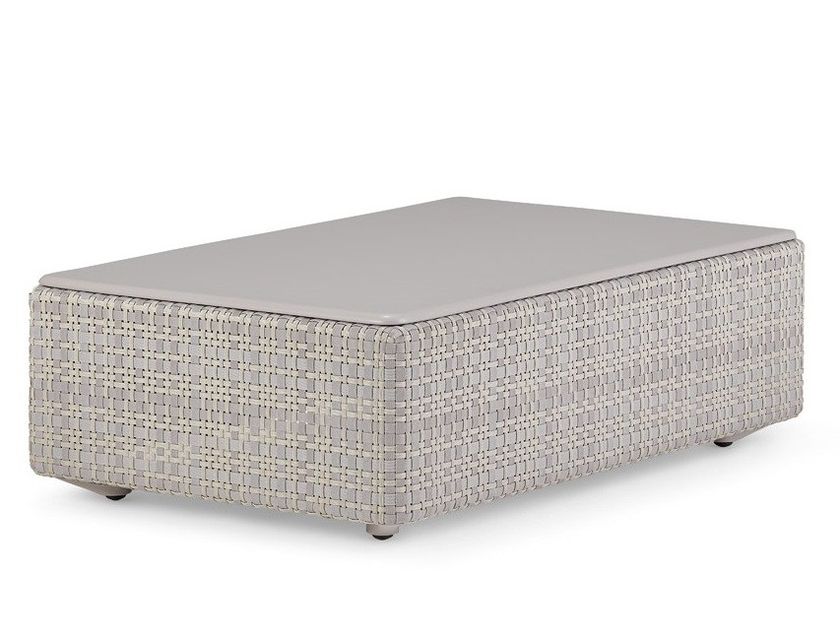 LOU | Rectangular garden pouf LOU Collection By DEDON design Toan Nguyen