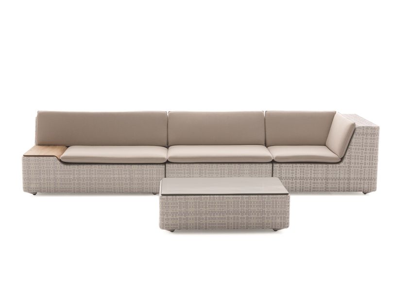 LOU | Rectangular garden pouf LOU Collection By DEDON design Toan Nguyen