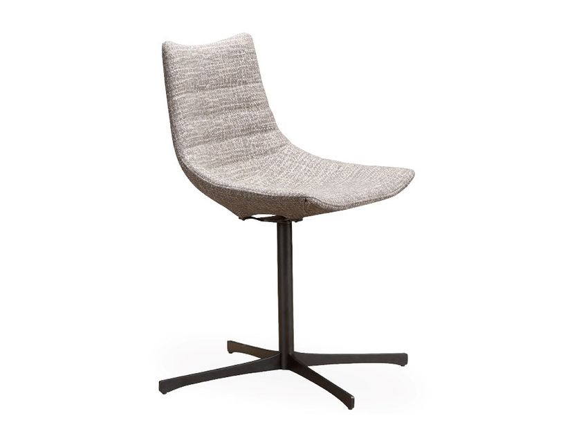 Sedia girevole da pranzo SCANDI SOFT Poltrona imbottita con gambe in