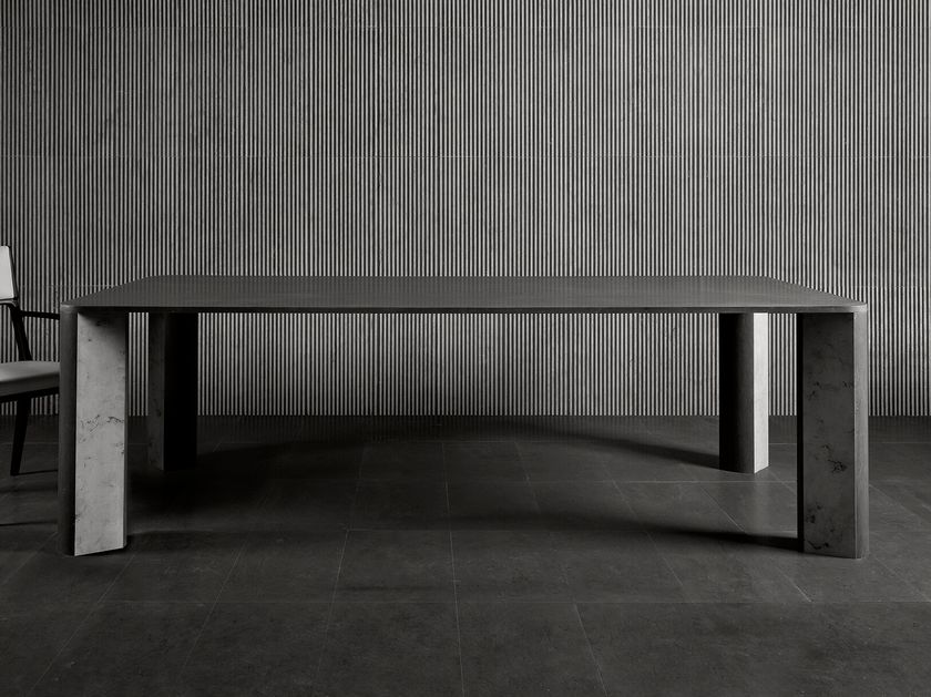 OVERLAY Rectangular marble table By LUCE DI CARRARA