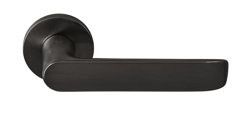 Maniglia Porta Domino Venus In Ottone Lucido – Set Completo Con Rosette, Per Porte Standard, Garanzia 2 Anni