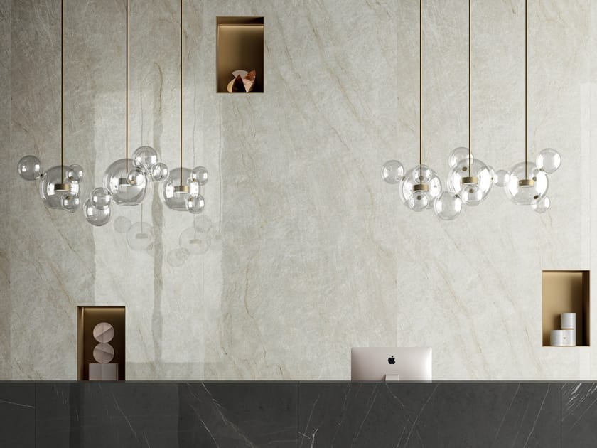 Porcelain stoneware wall/floor tiles with marble effect LUX EXPERIENCE