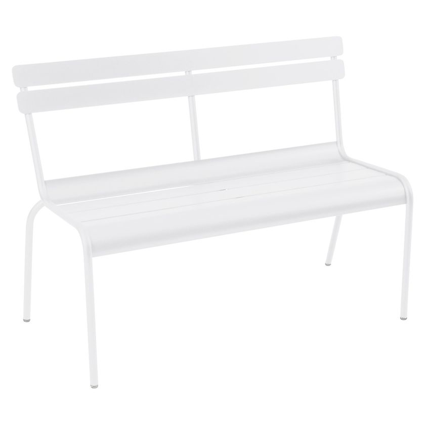 Panca da Giardino Panca da Giardino in Alluminio con Schienale e Braccioli Panca da Giardino per 2 Persone Resistente Alle Intemperie Design Semplice e Moderno Adatta Sia per Interni Che per Esterni