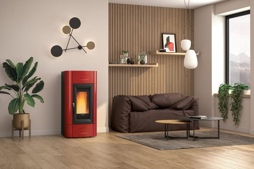 ISIDORA IDRO H16 - H20 - H23 by La Nordica-Extraflame - Termostufa a pellet - 4