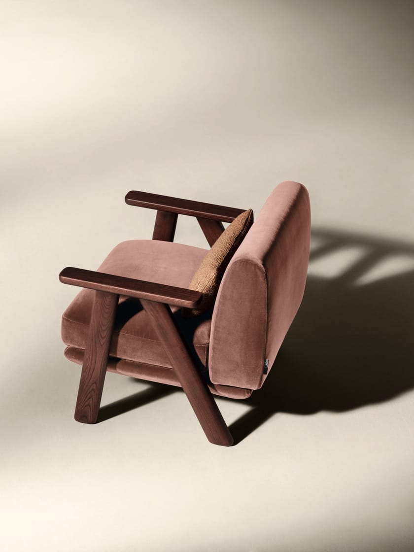 ALTANA by Lago - Poltrona in tessuto con braccioli - 2