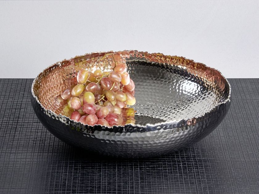 Portafrutta In Acciaio Inox, Lucidato A Specchio Cesto Portafrutta