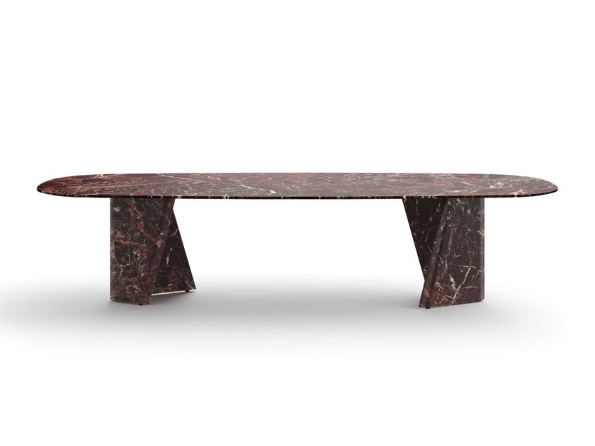 TRAVERSO Marble table By Lema