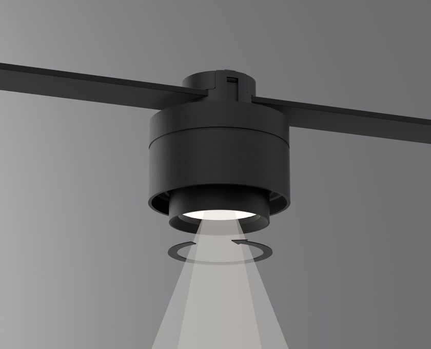 Faretto A Binario MEVA PRO 50W - Spot Orientabile GU10 Per Illuminazione Soffitto - Foto 12
