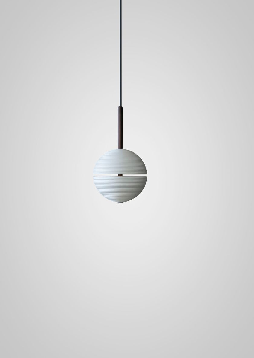 CASCADE SPHERE by Lladró - Lampada a sospensione fatta a mano a LED in porcellana - 3