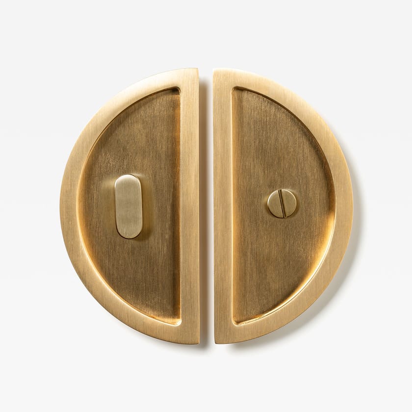 LUNA FLUSH WITH PRIVACY by Lo & Co Interiors - Maniglia ad incasso in ottone - 13