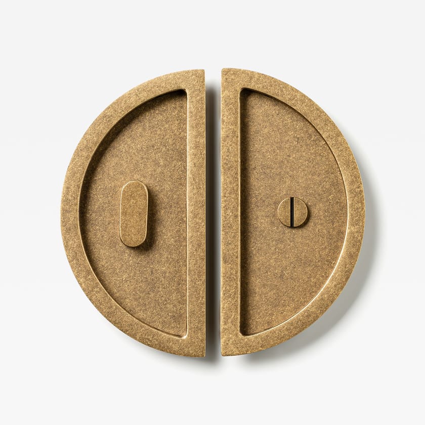 LUNA FLUSH WITH PRIVACY by Lo & Co Interiors - Maniglia ad incasso in ottone - 19