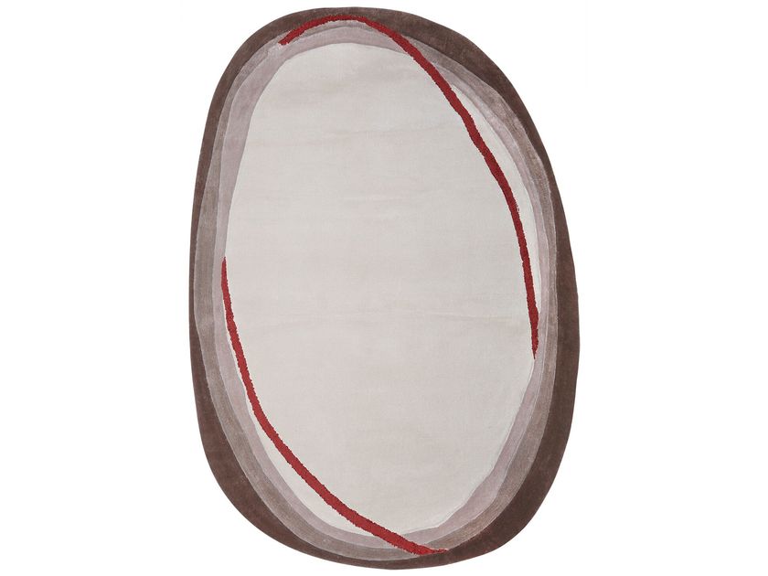 OVOID 001-B Custom wool and viscose rug By Loominology