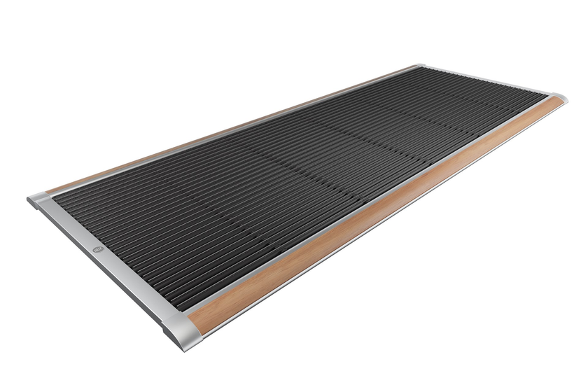 PANA Zerbino In Alluminio Per Esterni 39x60 Cm – Con Inserti In Feltro Grigio Scuro – Antiscivolo E Durevole