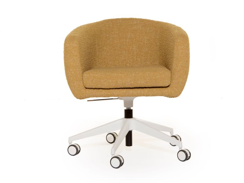 SEA SHELL Fabric easy chair with castors By Luxy