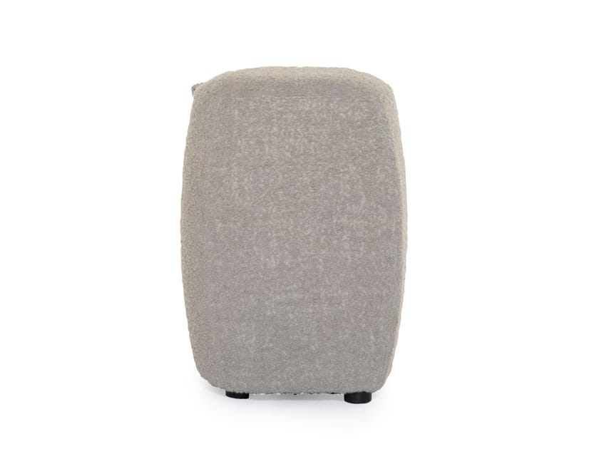 SEA SHELL Upholstered round fabric pouf By Luxy