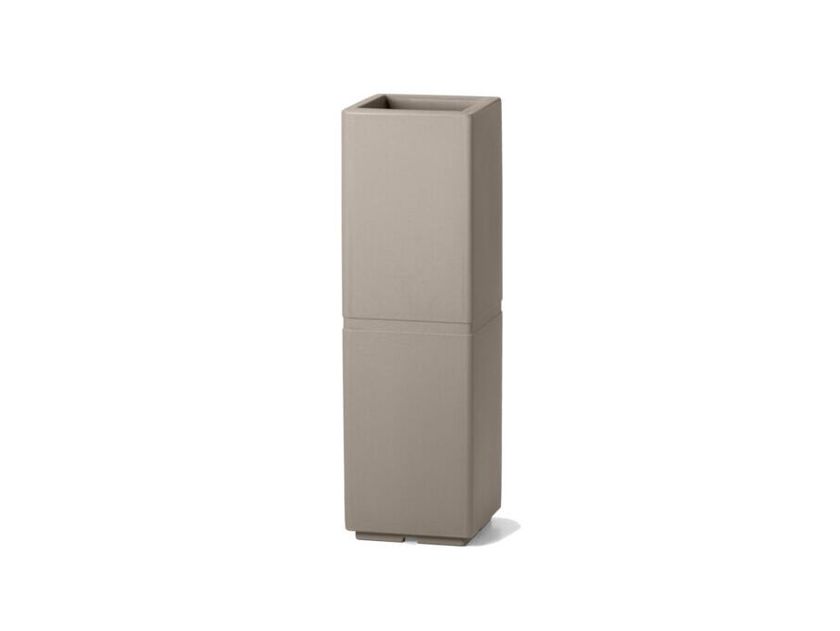 Vaso Da Giardino In Metallo Nero Opaco - Grande 50x50x53 Cm, Resistente Agli Agenti Atmosferici, Con Divisorio E Fori Di Aerazione - 5