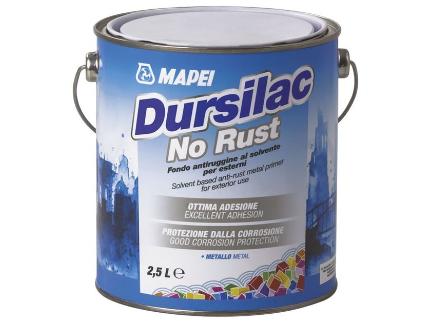 DURSILAC NO RUST Rust prevention and converter product By MAPEI