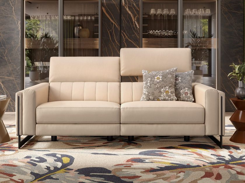 MARA 2 seater leather sofa By Sofanella