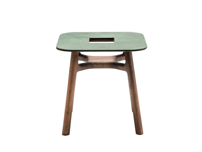 MARSHALL Square solid wood side table By Woak | design Zoran Jedrejcic