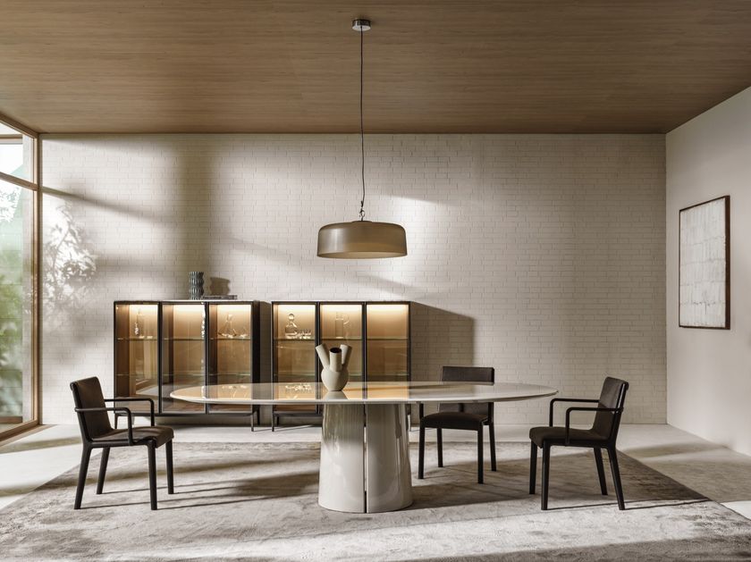 MATEO Tavolo ovale in legno By Molteni & C. | design Vincent Van Duysen