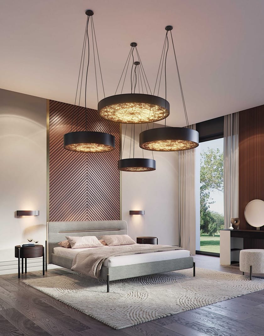 MAYFAIR by Capital Collection - Comodino rotondo in legno e marmo - 4