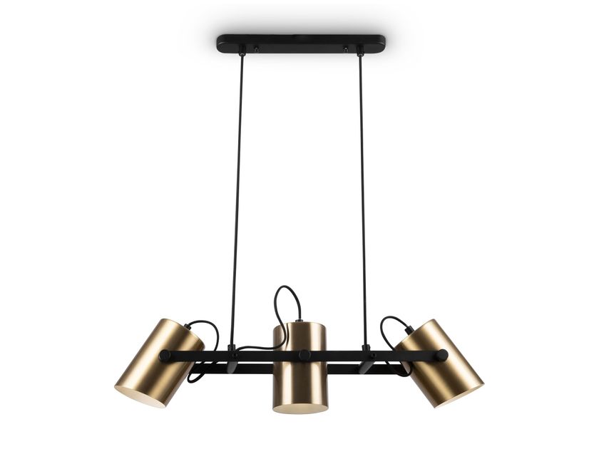 Lampadario A Sospensione LEDSone In Metallo Nero, Stile Vintage, Cavo Regolabile