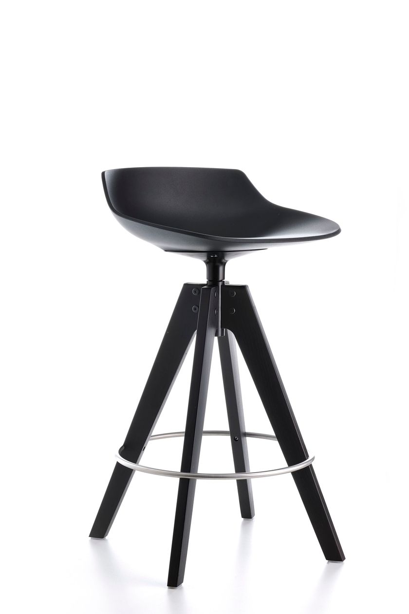FLOW STOOL Sgabello girevole alto su trespolo By MDF Italia - Main Image