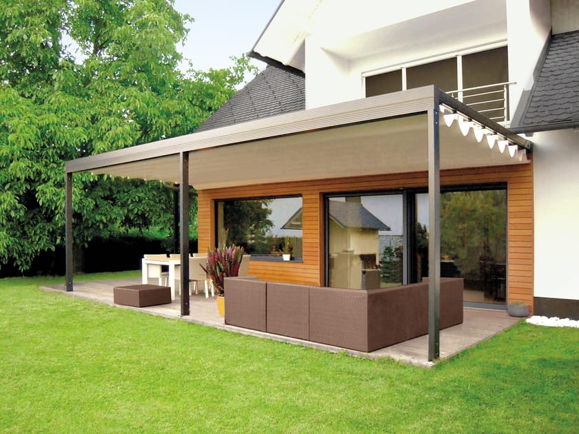Pergola con copertura scorrevole QUADRA GIBUS Edilportale