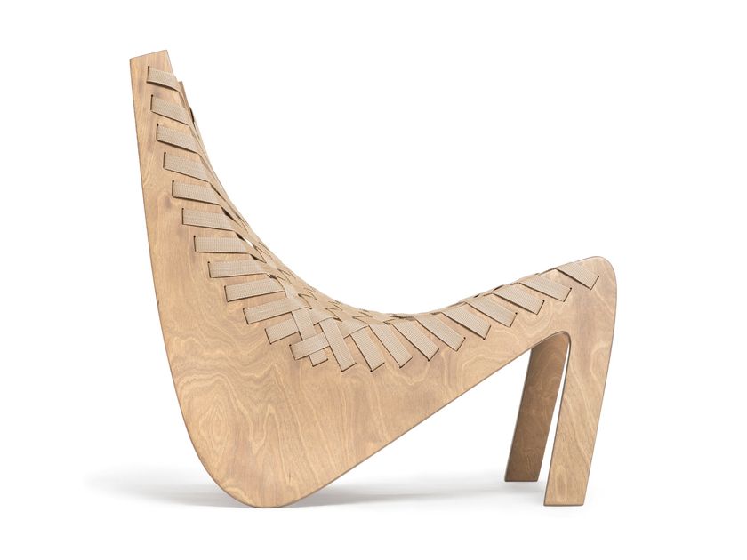 MELON BEIGE Butaca para jardín de madera By Aggy | design Agota Rimsaite