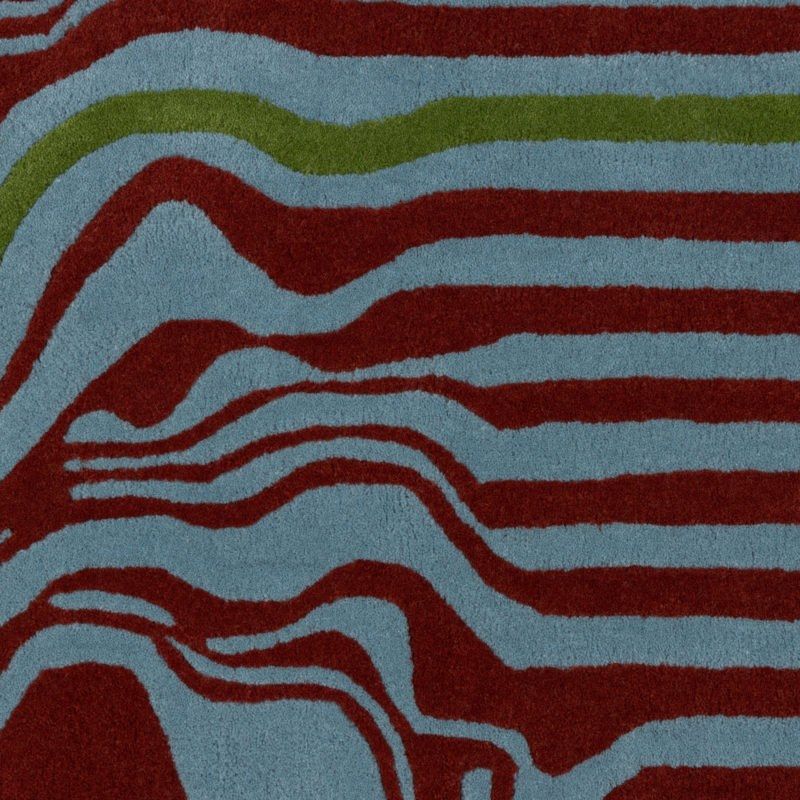 MELTING RUNNER RED Handmade wool rug By FLOOR_STORY | design Henry Holland