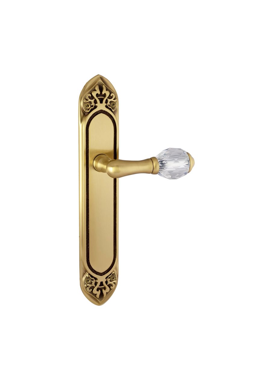 MIHRAB 0A4140.000 Door handle on back plate Brass door handle with