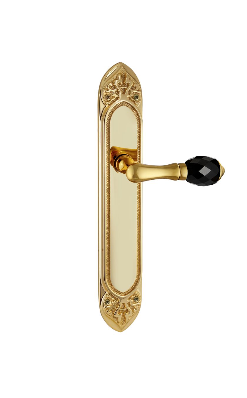 MIHRAB 0A4140.000 Door handle on back plate Brass door handle with