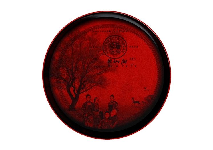 Melamine plates set MING CHINA RED Faux-Semblants Collection By IBRIDE ...
