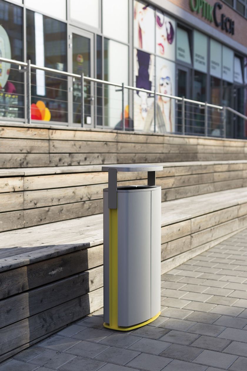 MINIUM Aluminium litter bin By mmcité1 design David Karásek